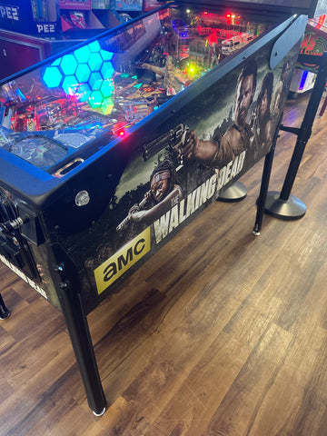 Image of Stern Pinball LOADED The Walking Dead Premium Pinball Machine with Stern Topper
