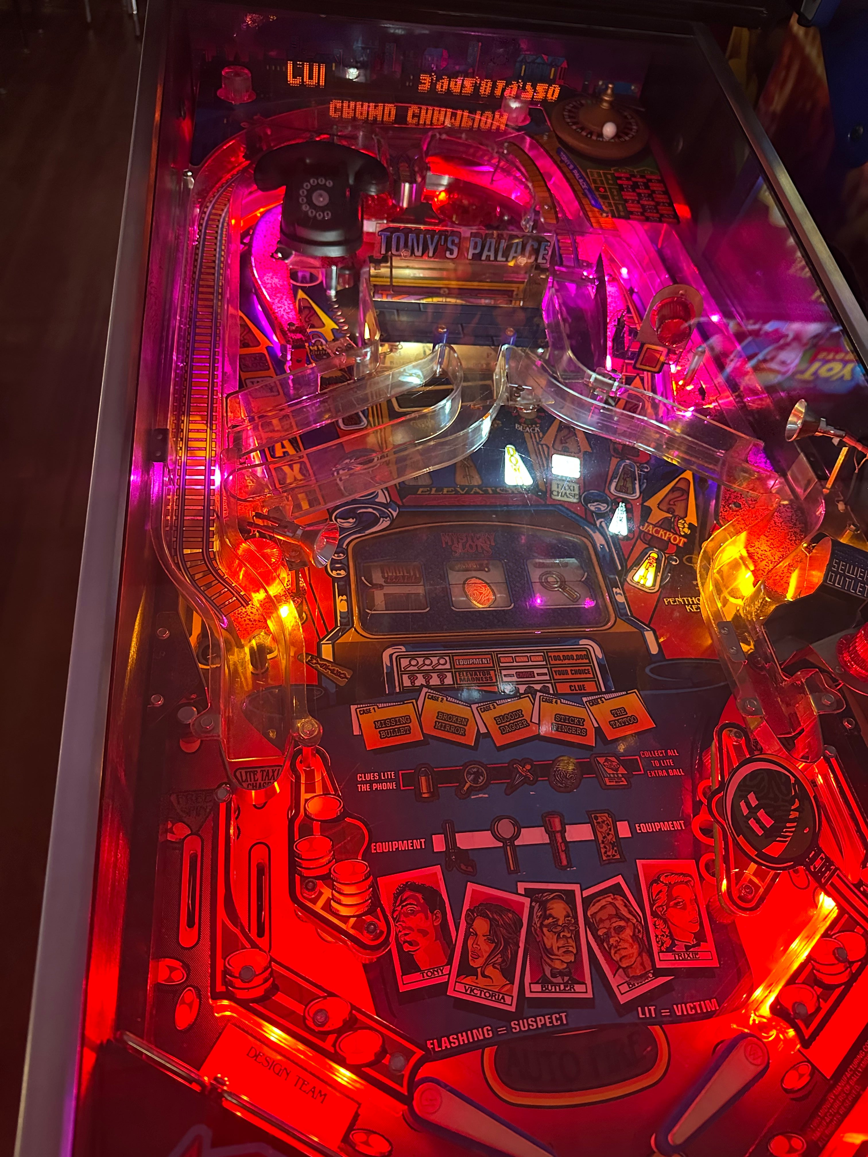 Bally Who Dunnit Pinball Machine