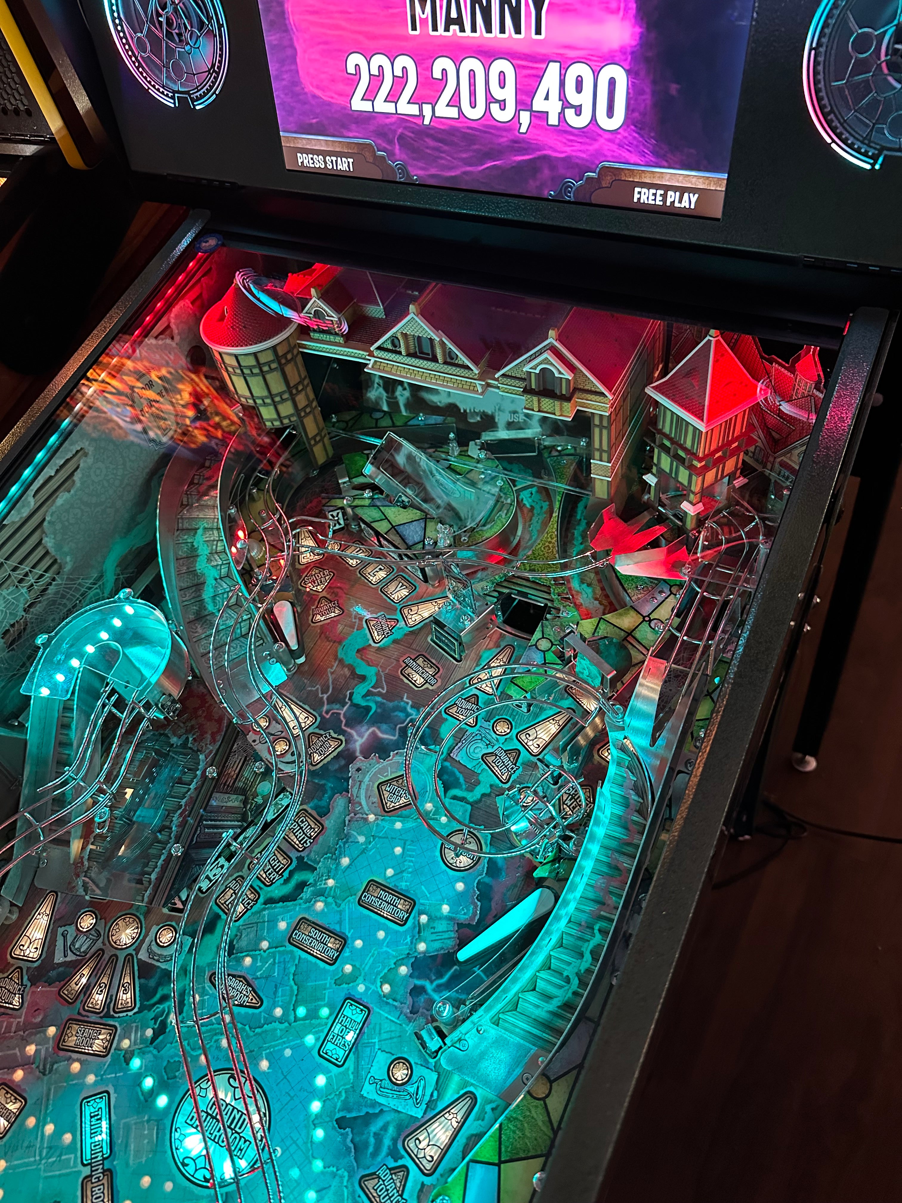 Barrels of Fun Winchester Mystery House Pinball Machine
