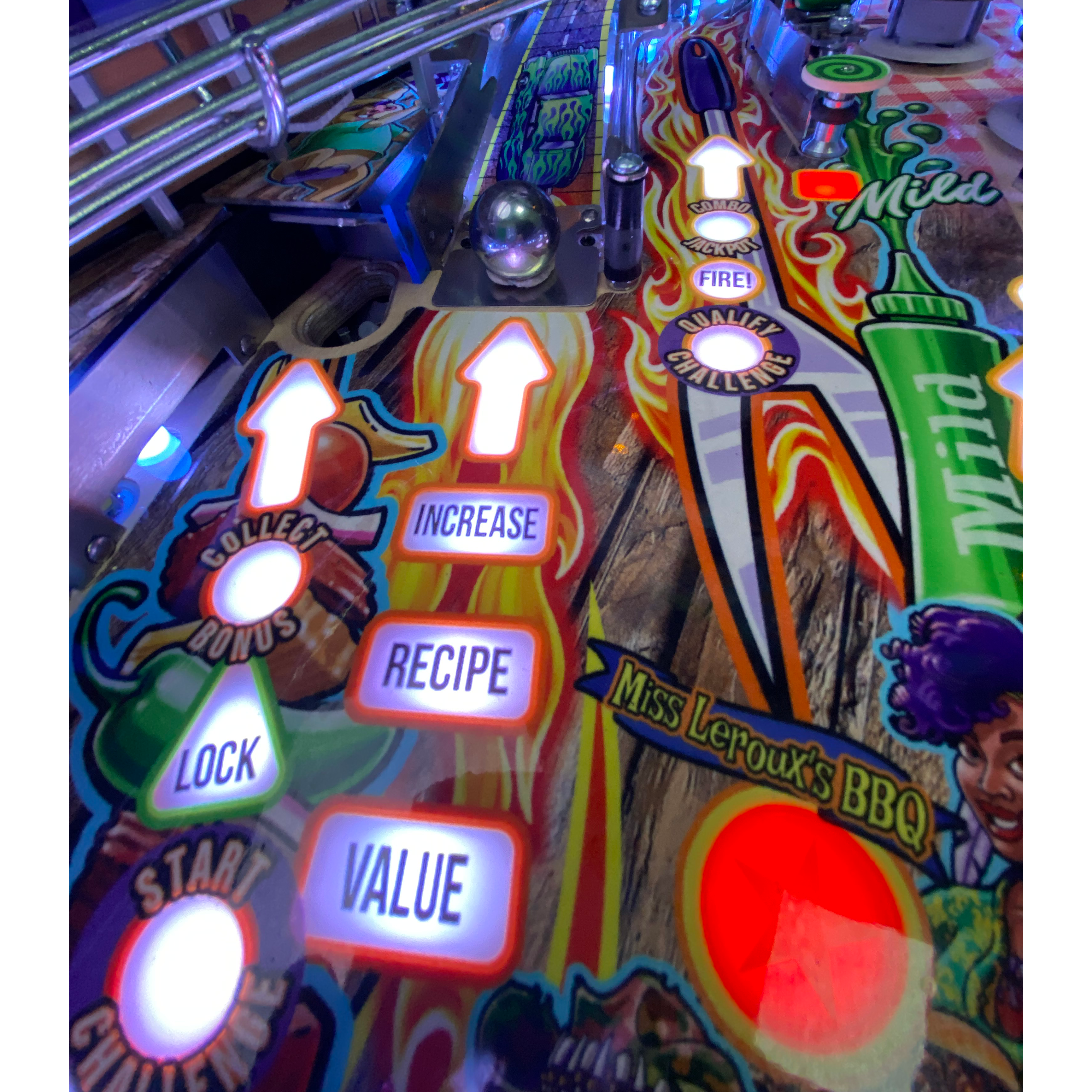 American Pinball Barry O's BBQ Challenge Classic Pinball Machine