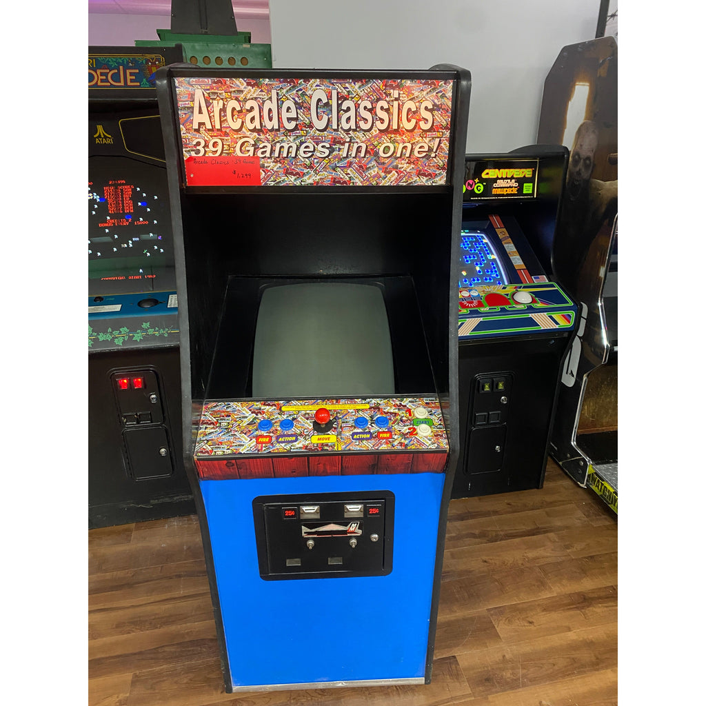 Use Arcade Arcade Classics 39 Games in 1 Cabinet – Game and Sport World