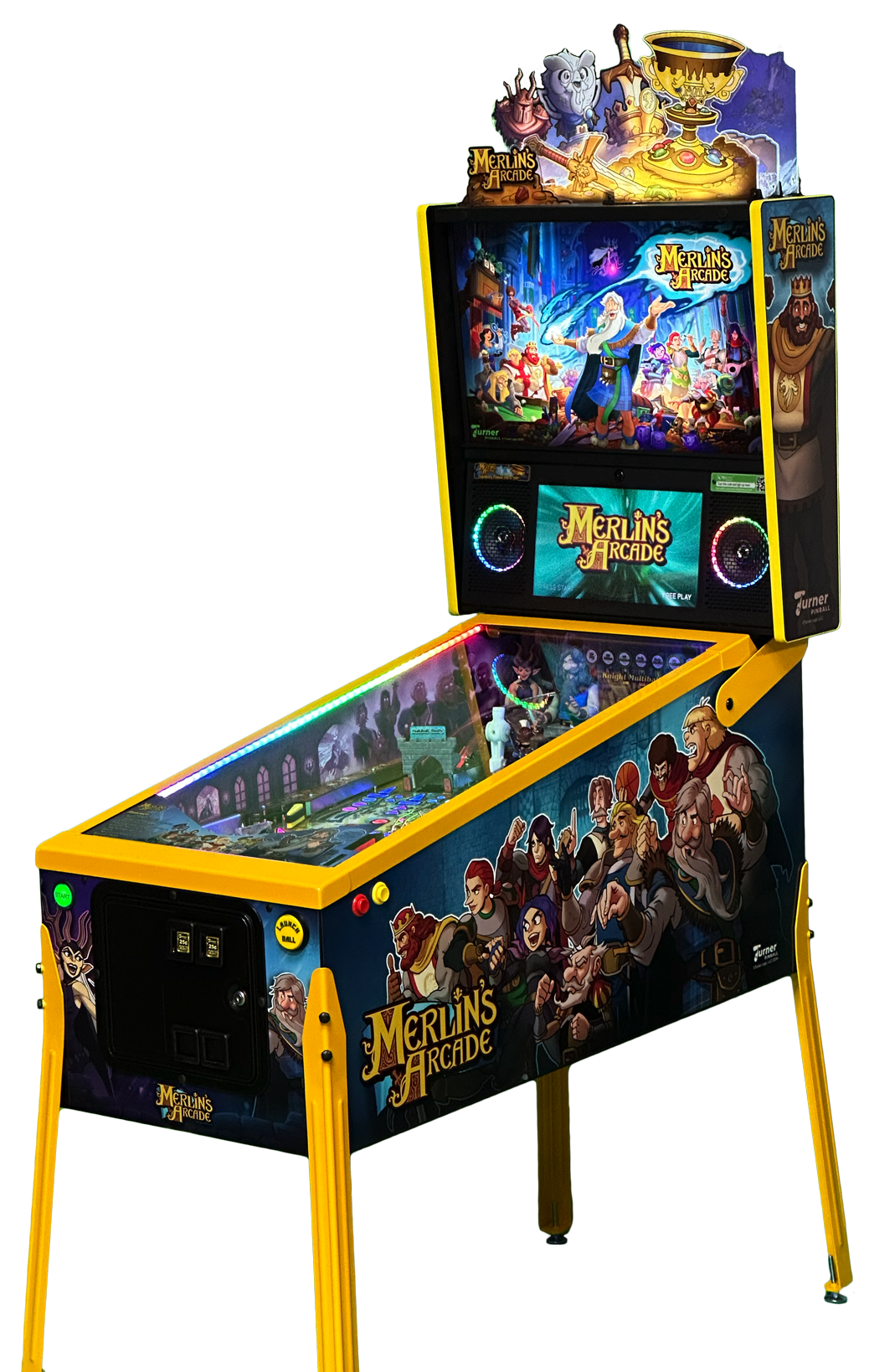 Turner Pinball Merlin's Arcade Pinball Machine - Legendary Edition
