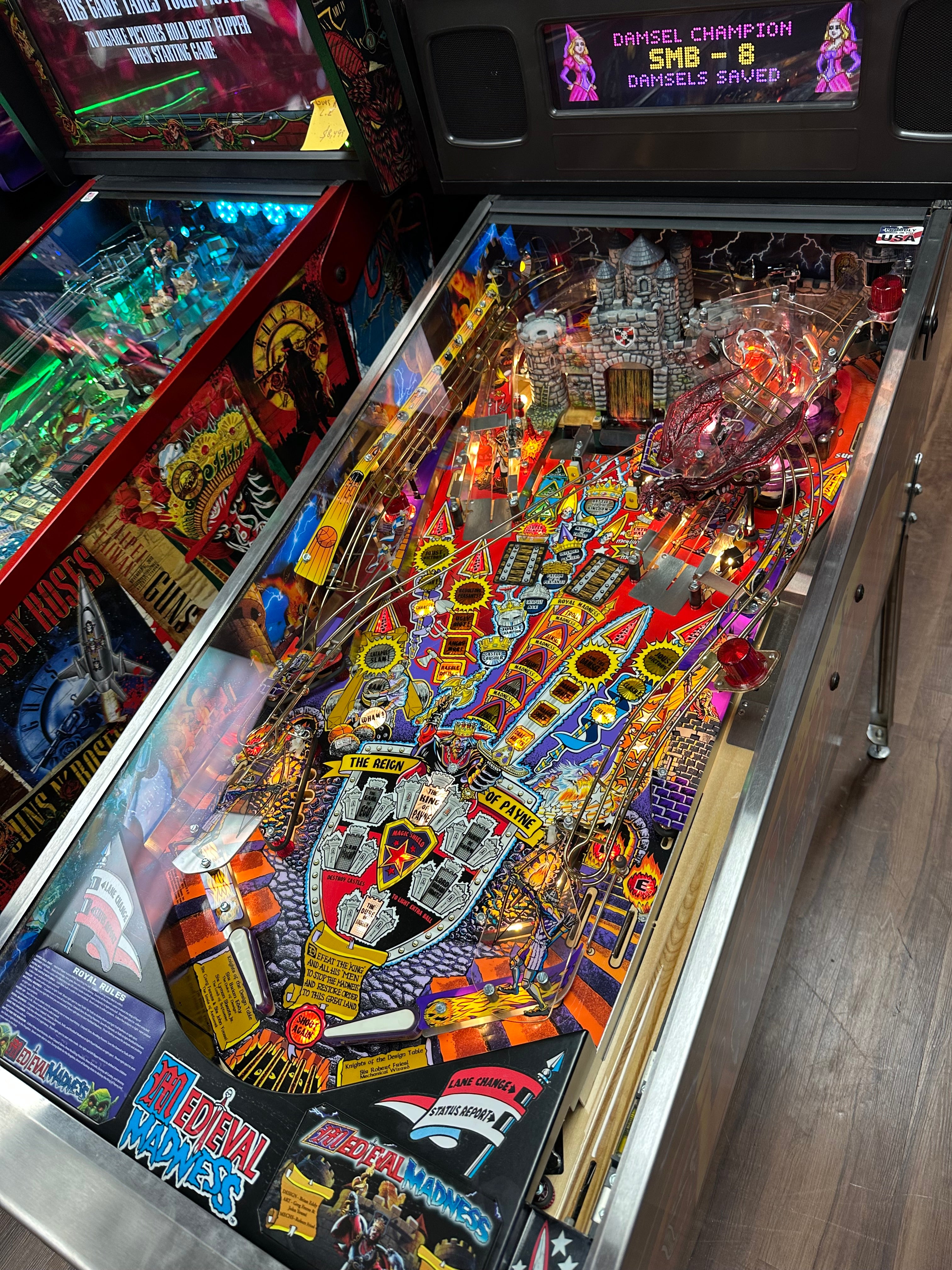 Chicago Gaming Company LOADED Medieval Madness Standard Edition Pinball Machine