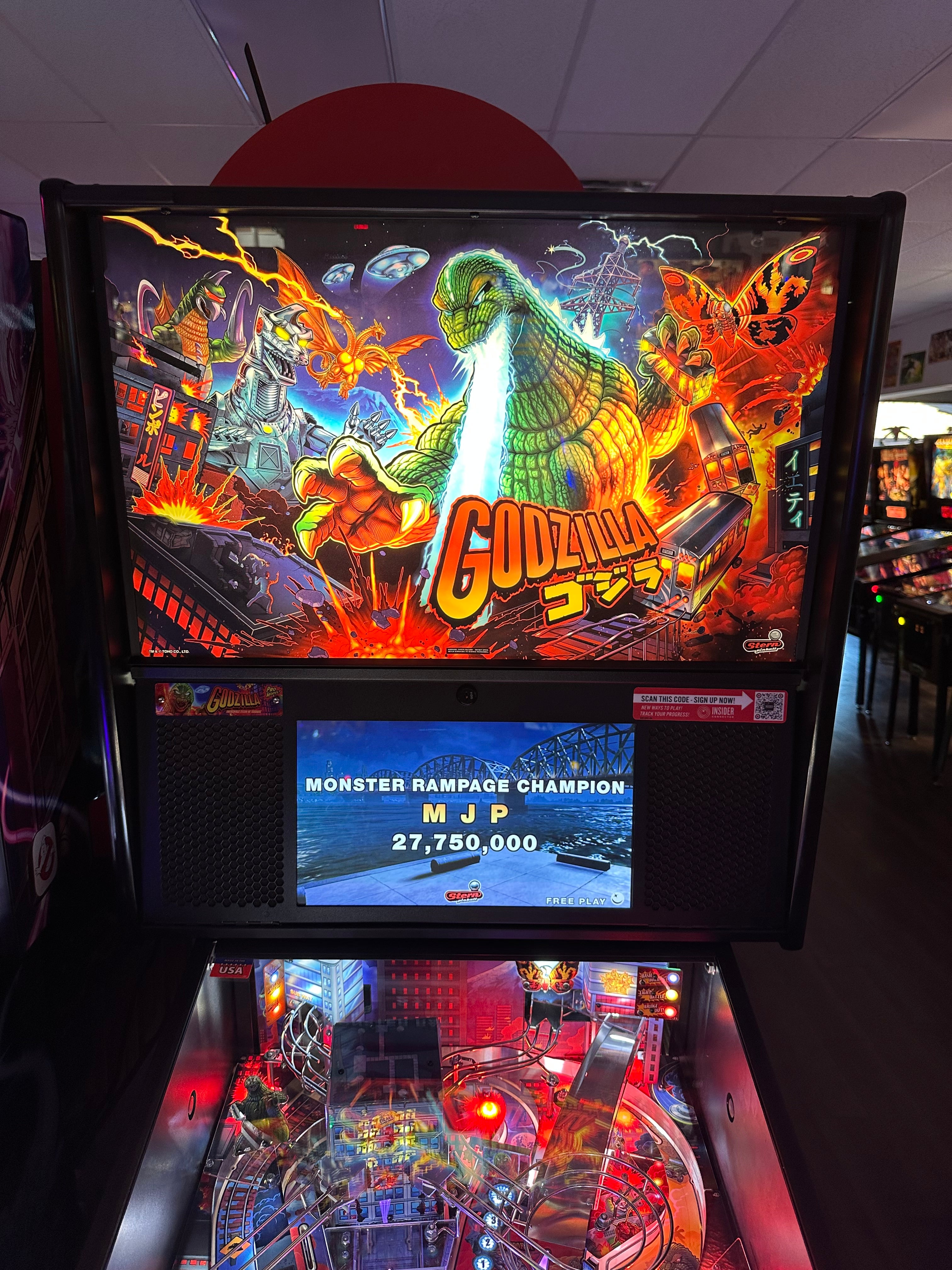 Stern Pinball Godzilla Pro Pinball Machine