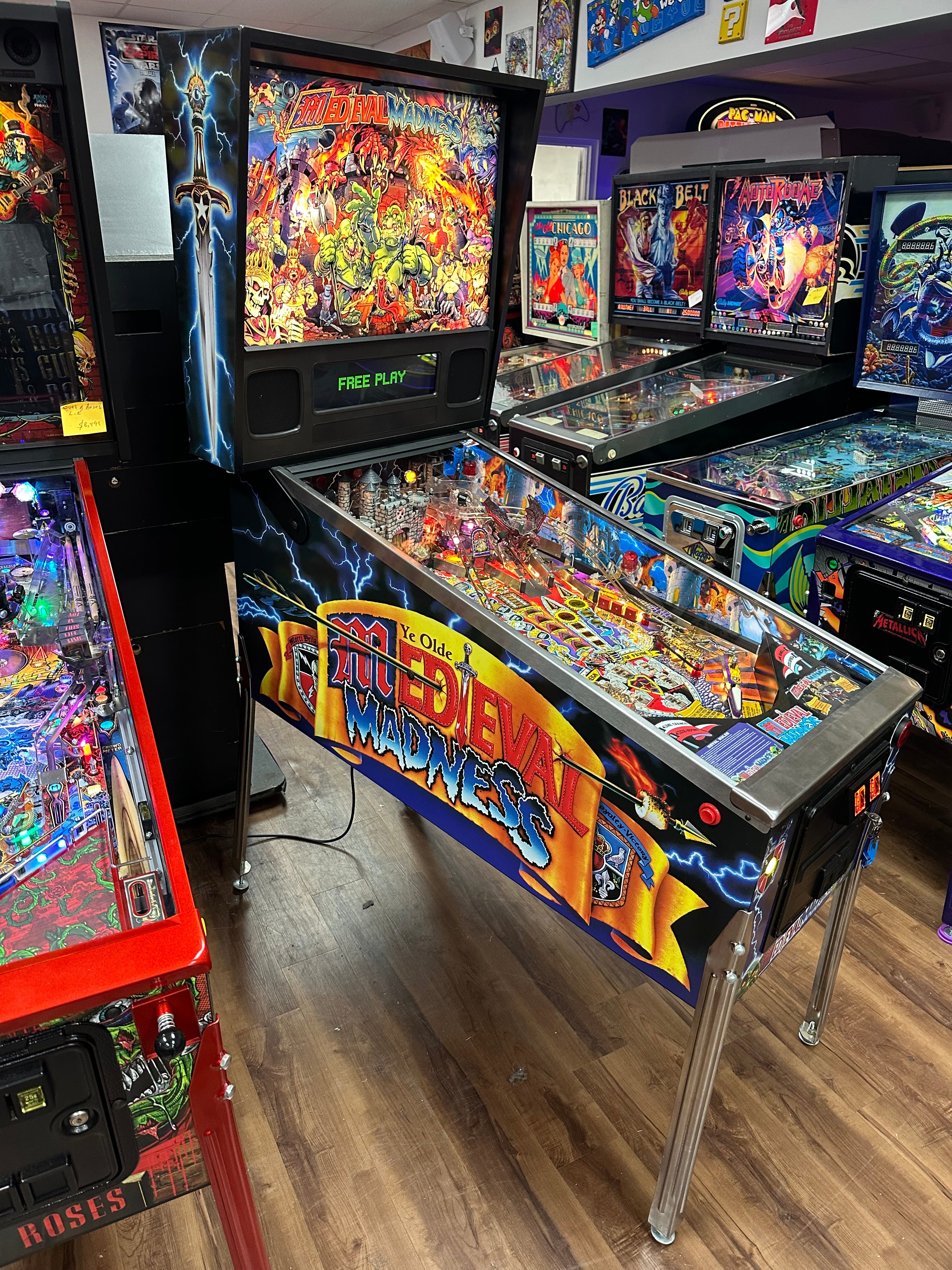 Chicago Gaming Company LOADED Medieval Madness Standard Edition Pinball Machine
