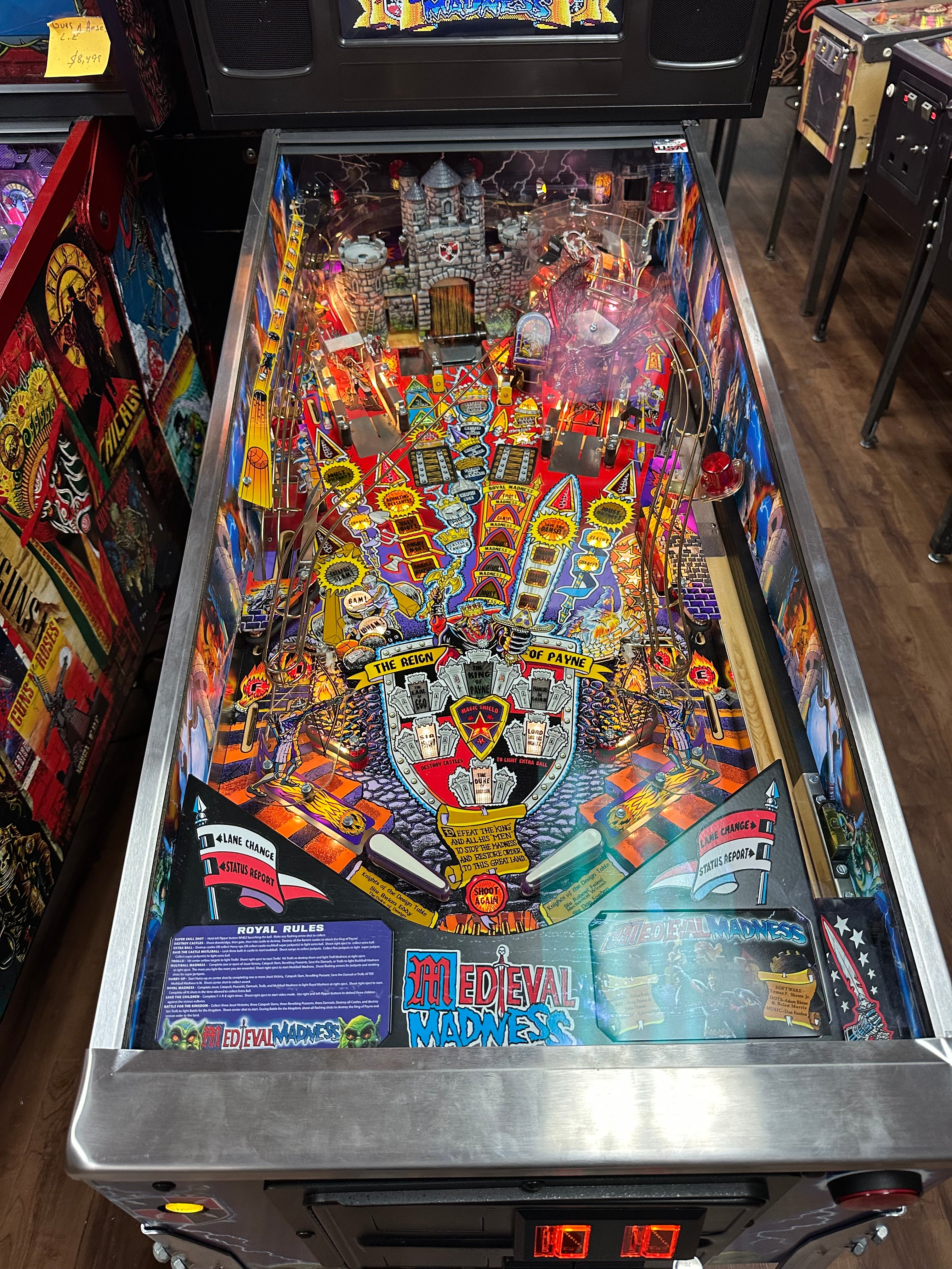 Chicago Gaming Company LOADED Medieval Madness Standard Edition Pinball Machine