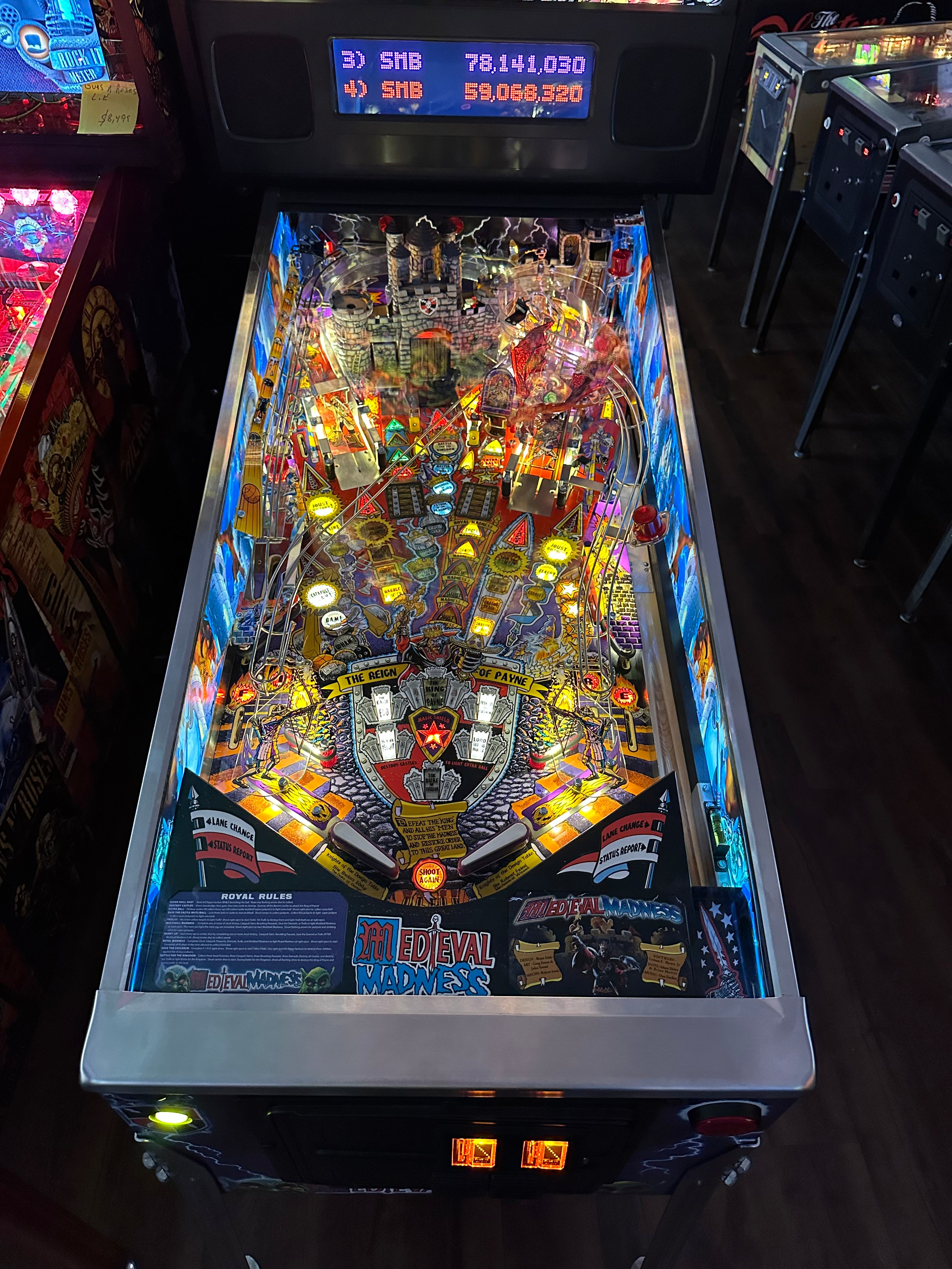 Chicago Gaming Company LOADED Medieval Madness Standard Edition Pinball Machine