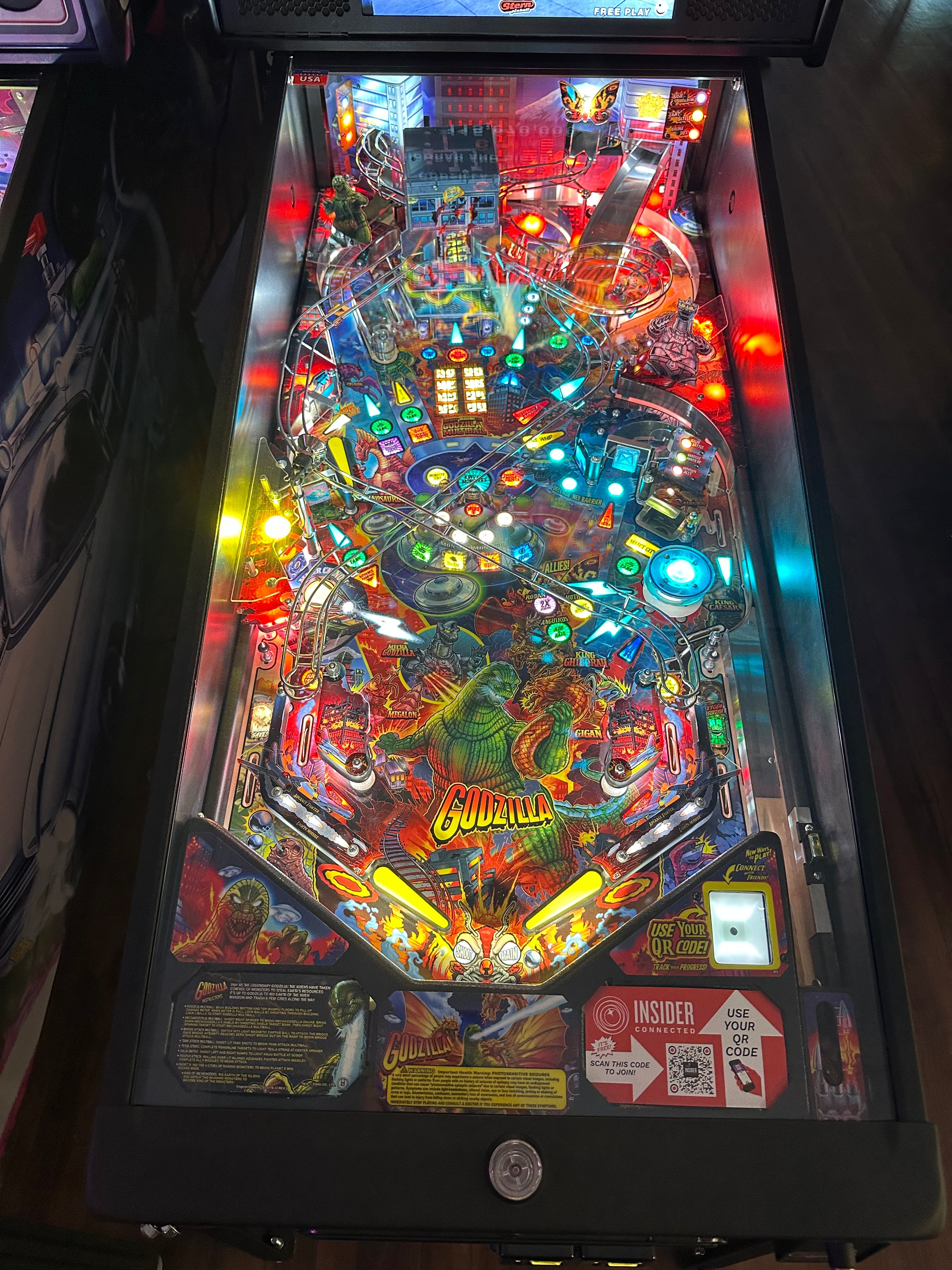 Stern Pinball Godzilla Pro Pinball Machine