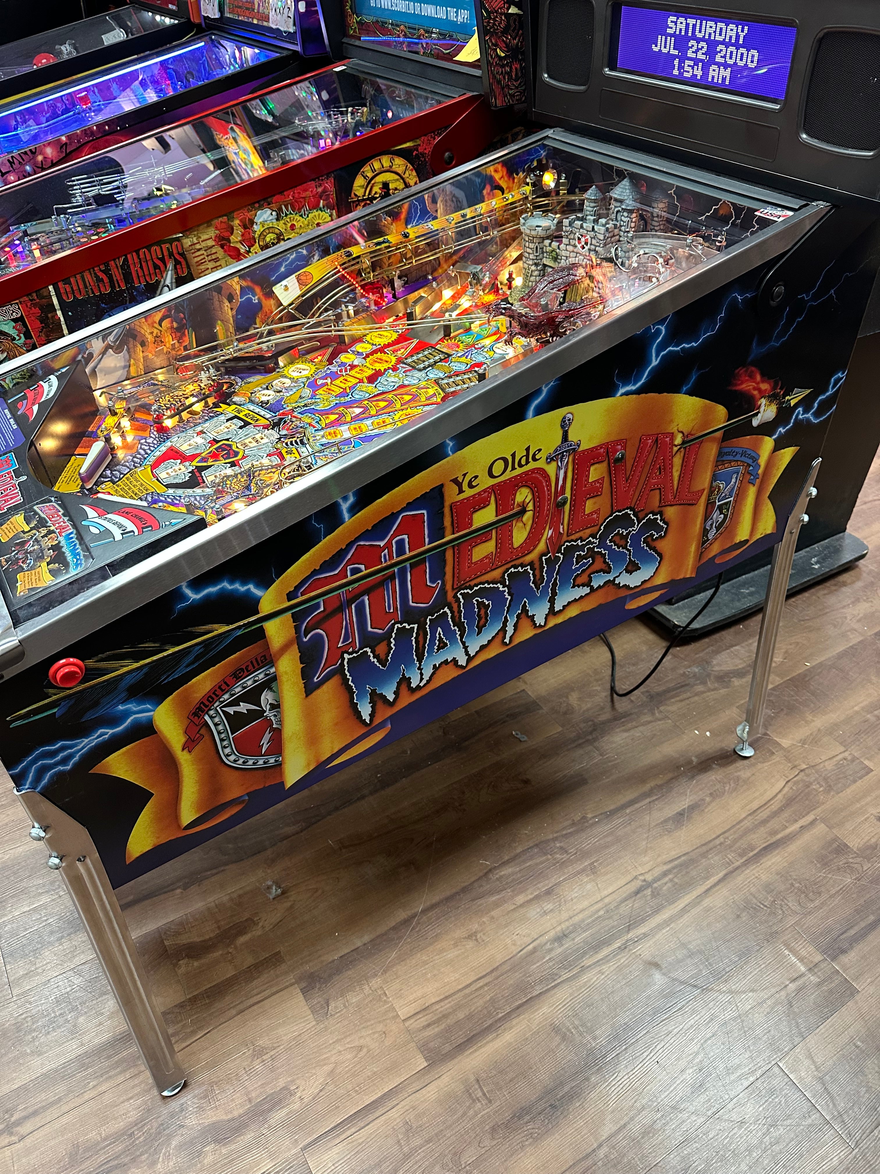 Chicago Gaming Company LOADED Medieval Madness Standard Edition Pinball Machine
