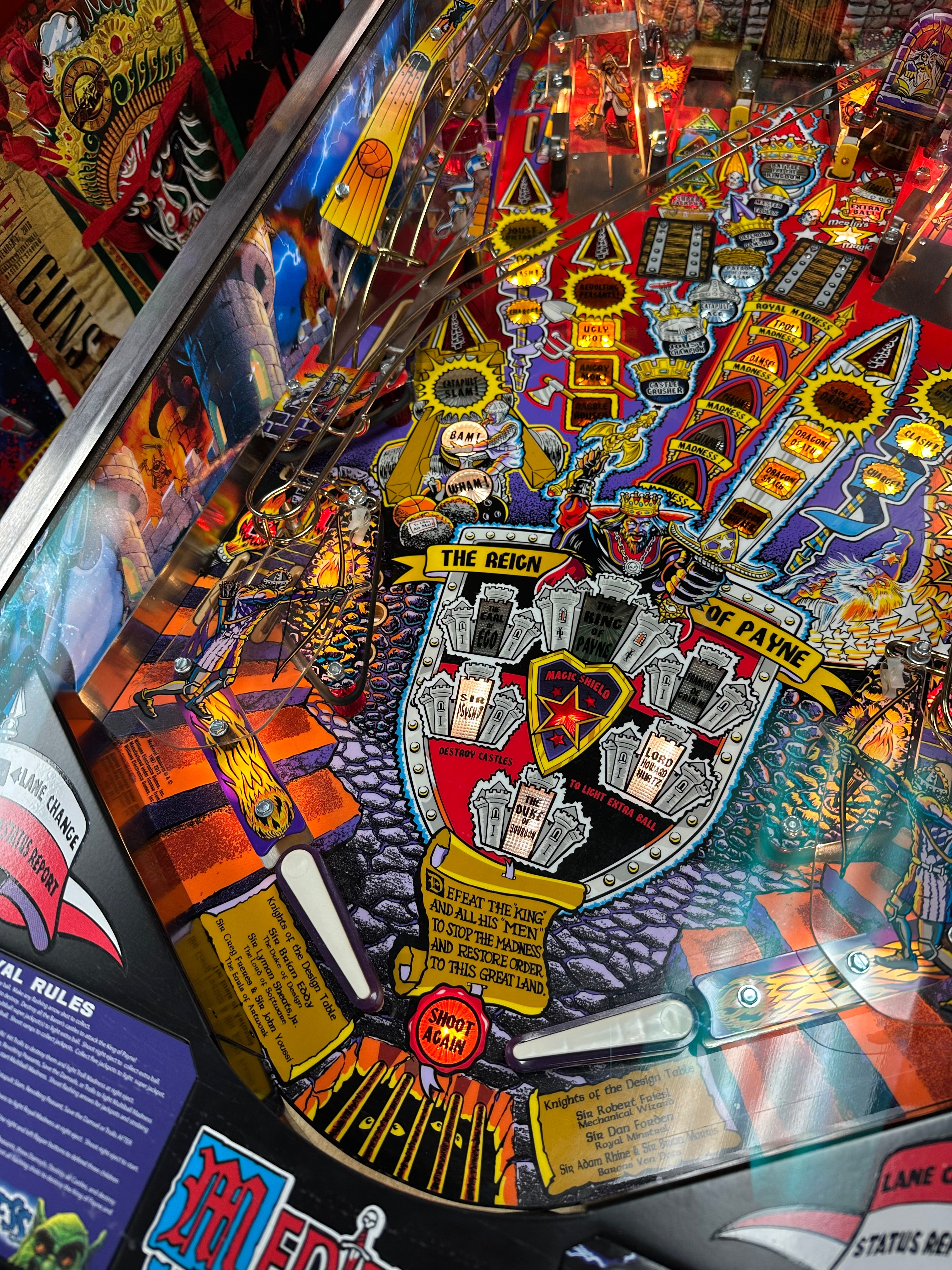 Chicago Gaming Company LOADED Medieval Madness Standard Edition Pinball Machine
