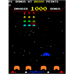 Image of Raw Thrills Space Invaders Frenzy Arcade Game