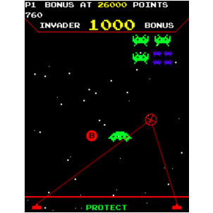 Raw Thrills Space Invaders Frenzy Arcade Game